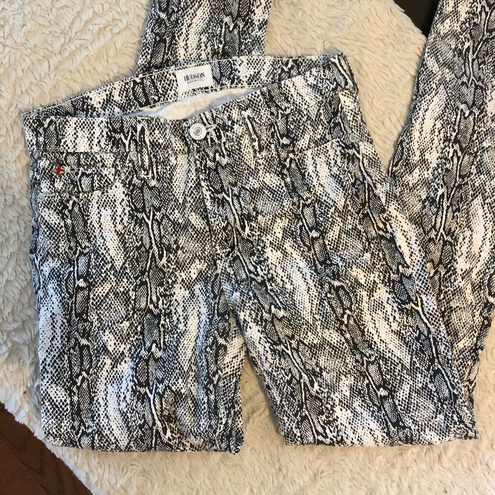 Hudson Snakeskin Jeans